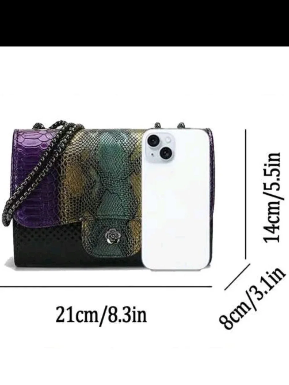 FIRM Snake Skin pattern Women's Shoulder Bag Fashion Women's Shoulder With/Out